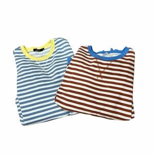 💫 Set of 2 Striped Sweatshirts – Size XL – Great Condition 🩵🤎